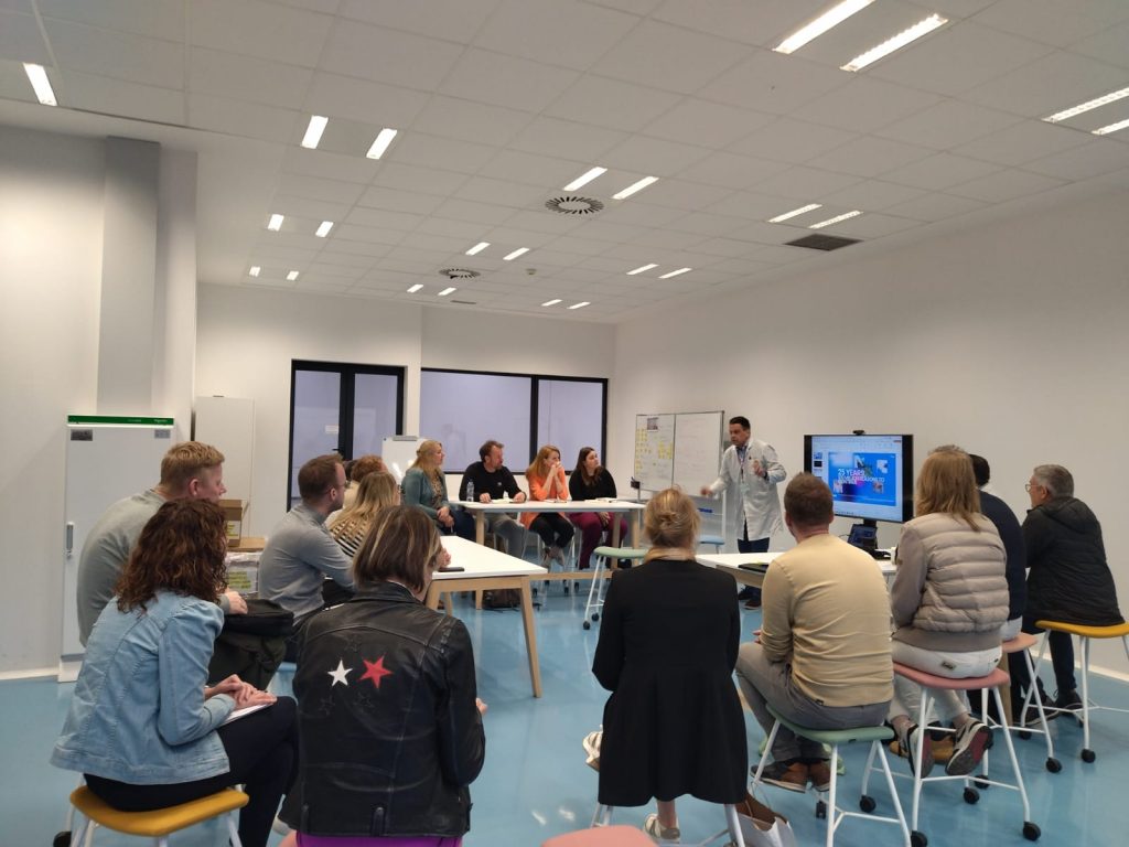 Miembros de Interduct Group, durante la visita a una de las organizaciones de Ner Group